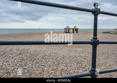 Die Casa Anacaona, am Strand von Folkestone, Kent, Großbritannien im Juli 2019 Stockfoto