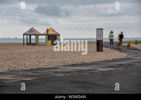 Die Casa Anacaona, am Strand von Folkestone, Kent, Großbritannien im Juli 2019 Stockfoto