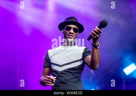 Locarno, Schweiz, 15. Juli 2019 Aloe Blacc live auf Mond und Sterne Festival © Roberto Finizio / alamy Stockfoto