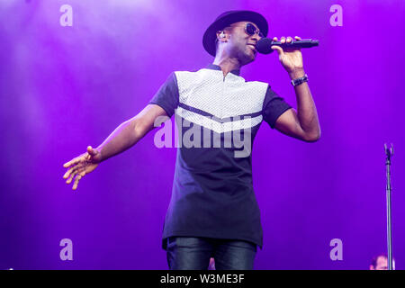 Locarno, Schweiz, 15. Juli 2019 Aloe Blacc live auf Mond und Sterne Festival © Roberto Finizio / alamy Stockfoto