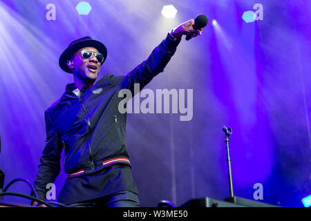 Locarno, Schweiz, 15. Juli 2019 Aloe Blacc live auf Mond und Sterne Festival © Roberto Finizio / alamy Stockfoto