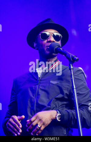 Locarno, Schweiz, 15. Juli 2019 Aloe Blacc live auf Mond und Sterne Festival © Roberto Finizio / alamy Stockfoto