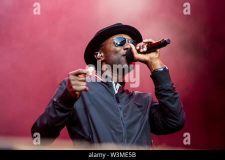 Locarno, Schweiz, 15. Juli 2019 Aloe Blacc live auf Mond und Sterne Festival © Roberto Finizio / alamy Stockfoto