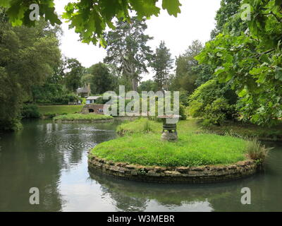 Den letzten Empfänger einer Heritage Lottery gewähren, die Schweizer Garten an Shuttleworth hat die Wiederherstellung der 1820 von der malerischen Stil neu zu erstellen. Stockfoto