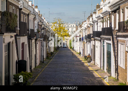 Holland Park Mews, Royal Borough von Kensington und Chelsea, London, Großbritannien Stockfoto