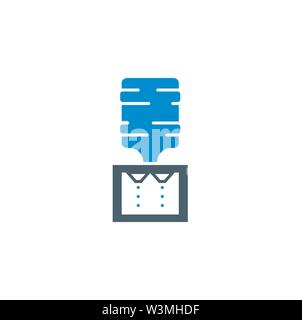 Wasserkühler ergänzende Vektor glyph Icon. Stock Vektor