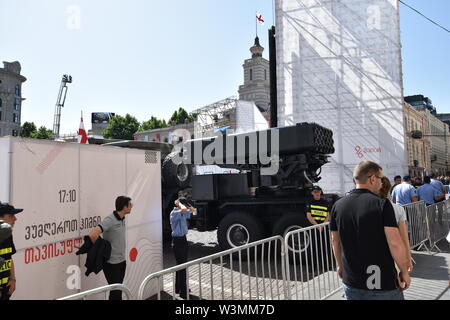 Georgische Unabhängigkeitstag, 26. Mai 2019, Liberty Square, Tiflis, Georgien Stockfoto