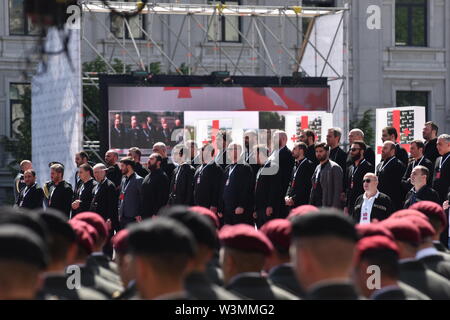 Georgische Unabhängigkeitstag, 26. Mai 2019, Liberty Square, Tiflis, Georgien Stockfoto