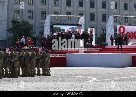 Georgische Unabhängigkeitstag, 26. Mai 2019, Liberty Square, Tiflis, Georgien Stockfoto