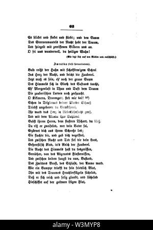 Clemens Brentano's gesammelte Schriften VI063. Stockfoto