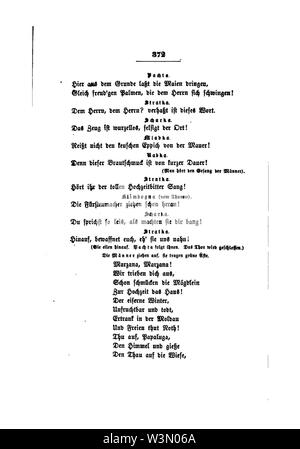 Clemens Brentano's gesammelte Schriften VI 372. Stockfoto