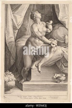 Cleopatra, Jan Müller, nach Adriaen de Vries, c 1598. Stockfoto