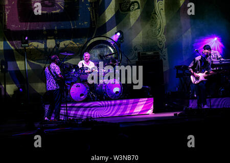 Nick Mason und band in Saucerful der Geheimnisse in der Cavea des Auditorium Parco della Musica in Rom. Stockfoto