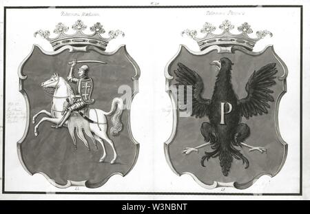 Wappen von Witebsk und Płock Woiwodschaft. Stockfoto