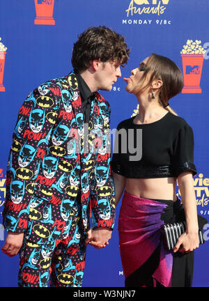 2019 MTV Movie und TV Awards mit: Brett Dier, Haley Lu Richardson Wo: Santa Monica, California, United States Wann: 15 Jun 2019 Credit: FayesVision/WENN.com Stockfoto
