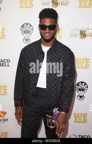 West Hollywood, CA. 16. Juli, 2019. Usher, an der wir tv feiert' Macht, Einfluss und Hip Hop: Der bemerkenswerte Anstieg von So So Def" und Staffel 3 Der "Wachsenden bis Hip Hop Atlanta" an der London West Hollywood in West Hollywood, Kalifornien am 16. Juli 2019. Credit: Faye Sadou/Medien Punch/Alamy leben Nachrichten Stockfoto