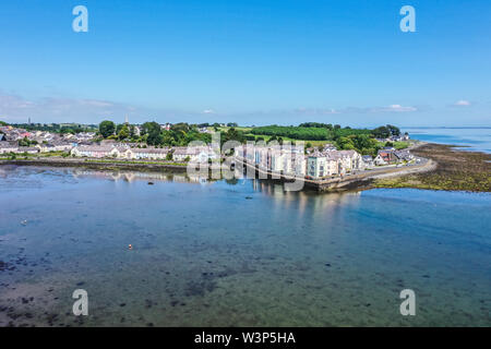 Stadt Killyleagh und Strangford Lough Stockfoto