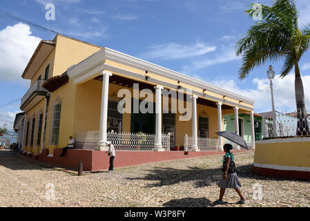 Nordamerika, Karibik, Kuba, Trinidad, Plaza Mayor Stockfoto