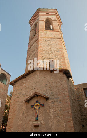 Europa, Italien, Umbrien, Deruta, San Francesco Kirche Fassade Stockfoto