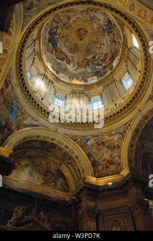 Europa, Italien, Kampanien, Neapel, Kuppel der königlichen Kapelle der Schatz des heiligen Januarius, der Kathedrale von Neapel Stockfoto