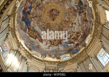 Europa, Italien, Kampanien, Neapel, Kuppel der königlichen Kapelle der Schatz des heiligen Januarius, der Kathedrale von Neapel Stockfoto