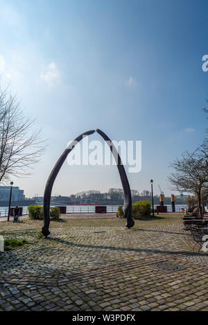 Maritime Bilder von Bremen Nord in Deutschland Stockfoto