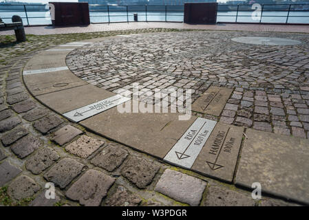 Maritime Bilder von Bremen Nord in Deutschland Stockfoto