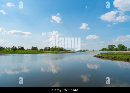 Das Wasser findet immer seinen Weg durch die Natur Stockfoto