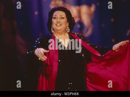 Peter Alexander Show, Unterhaltungssendung, Deutschland/Österreich 1987 - 1996, Unterhaltung, Parodie, Darsteller: Montserrat Caballé Sterben Stockfoto