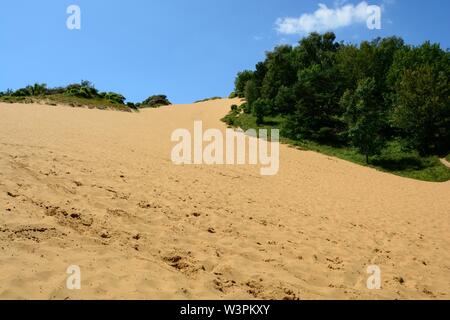 Big Dipper Sanddüne Merthyr Mawr erreichen 200 Fuß hohen glamorgan Wales Cymru GROSSBRITANNIEN Stockfoto