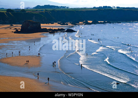 Sommer Touristen, Strand Tag Stockfoto