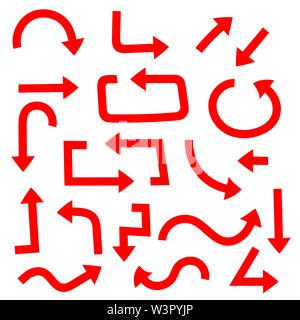 Rote Pfeile Stock Vektor