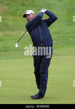 Republik Irland Padraig Harrington während der Vorschau 4. Tag der offenen Meisterschaft 2019 im Royal Portrush Golf Club. Stockfoto