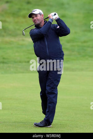 Republik Irland Padraig Harrington während der Vorschau 4. Tag der offenen Meisterschaft 2019 im Royal Portrush Golf Club. Stockfoto