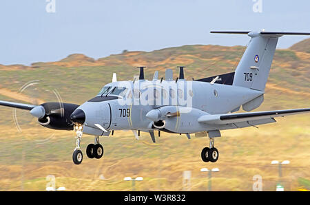 Israelische Luftwaffe (IAF) Beechcraft King Air-Twin-Turboprop-Flugzeuge Stockfoto