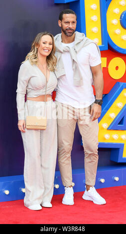 Die Europäische Premiere von 'Toy Story 4' im Odeon Luxe, Leicester Square - Ankunft mit: Rio Ferdinand, Kate Wright Wo: London, Großbritannien Wann: 16 Jun 2019 Credit: Mario Mitsis/WENN.com gehalten Stockfoto