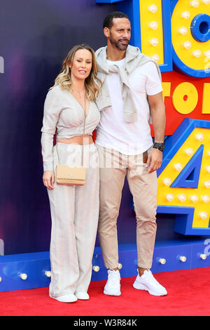 Die Europäische Premiere von 'Toy Story 4' im Odeon Luxe, Leicester Square - Ankunft mit: Rio Ferdinand, Kate Wright Wo: London, Großbritannien Wann: 16 Jun 2019 Credit: Mario Mitsis/WENN.com gehalten Stockfoto