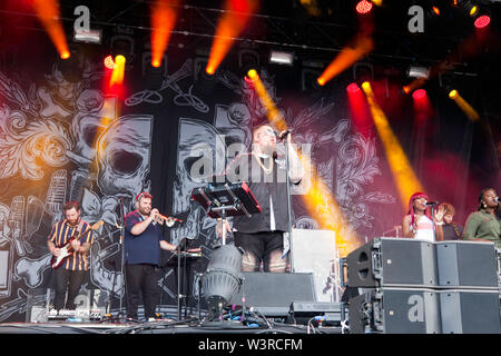 Rag N Knochen Mann auf der Hauptbühne am 2. Tag, der OnBlackheath Music Festival 2019 Stockfoto