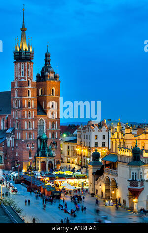 Saint Mary Basilika, Krakau, Polen Stockfoto