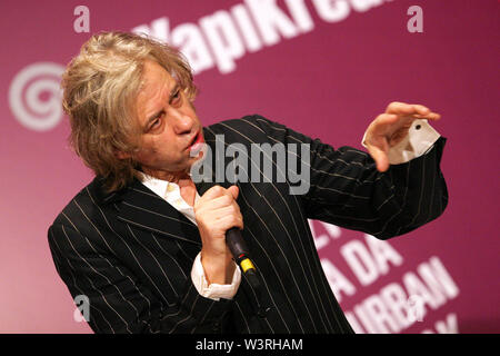 ISTANBUL, Türkei - 6. Dezember: berühmten irischen Sänger, Songwriter, Autor, gelegentlich Schauspieler und politischer Aktivist Bob Geldof portrait am 6. Dezember 2007 in Istanbul, Türkei. Stockfoto