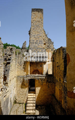 Chateau de Bonaguil, Fumel, Lot, Frankreich Stockfoto