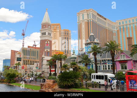 Der Palazzo und venezianische Hotel & Casino in Las Vegas, Nevada, USA Stockfoto