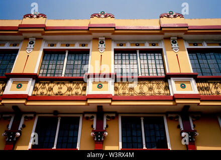 Gebäude aus der Kolonialzeit in Intramuros Luzon in Manila in Manila auf den Philippinen in Südostasien im Fernen Osten. Stockfoto