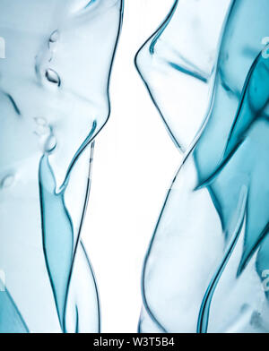 Abstrakt Blau Kunst in Form von transparenten Zahlen Stockfoto
