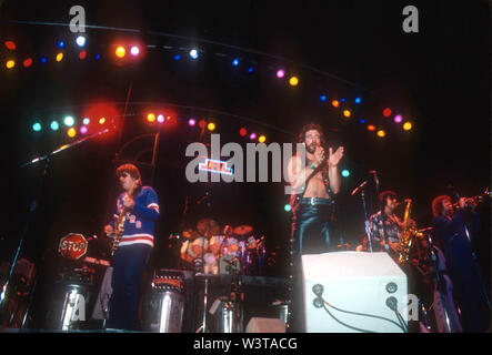 CHICAGO USA rock group über 1976 in Los Angeles, Kalifornien. Foto: Jeffrey Mayer Stockfoto