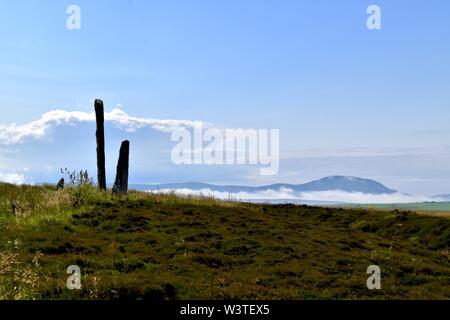 Standing Stones auf den Ring von Brodgar auf Orkney. Stockfoto