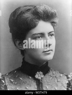 Frances Cleveland (1864-1947), First Lady der Vereinigten Staaten von 1886-89 und 1893-97, als Ehefrau von US-Präsident Grover Cleveland, Foto von George Prince, 1886 Stockfoto