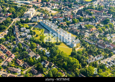 Luftbild der Wissenschaftspark Gelsenkirchen in Gelsenkirchen im Ruhrgebeit in Nordrhein-Westfalen in Deutschland, Ruhrgebiet, Europa, Antenne pho Stockfoto