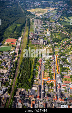 Luftaufnahme des ehemaligen Westerholt, jetzt Neue Zeche Westerholt in Gelsenkirchen, Ruhrgebiet, Nordrhein-Westfalen, Deutschland, Europa, Antenne Stockfoto