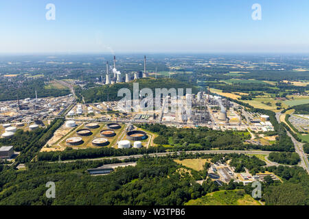 Luftaufnahme des Kraftwerk Scholven, Uniper Kraftwerke GmbH in Gelsenkirchen im Ruhrgebiet im Bundesland Nordrhein-Westfalen Rhine-Westphal Stockfoto